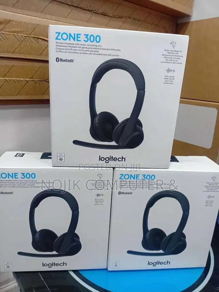 Logitech Headset Zone 300 Bluetooth Midnight Black Bt Emea28-935