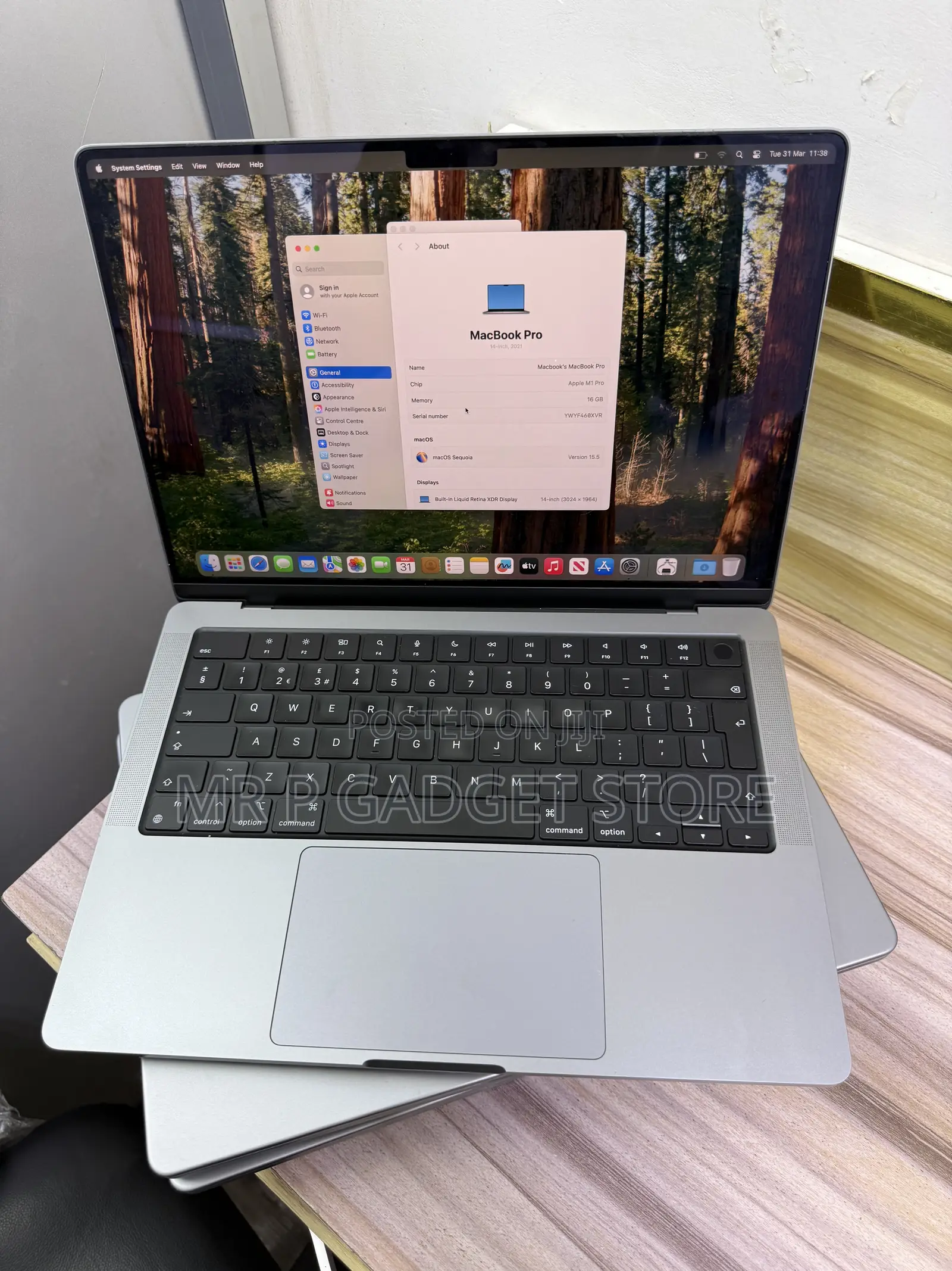 Laptop Apple MacBook Pro 2021 M1 16GB Apple M1 Pro SSD 512GB