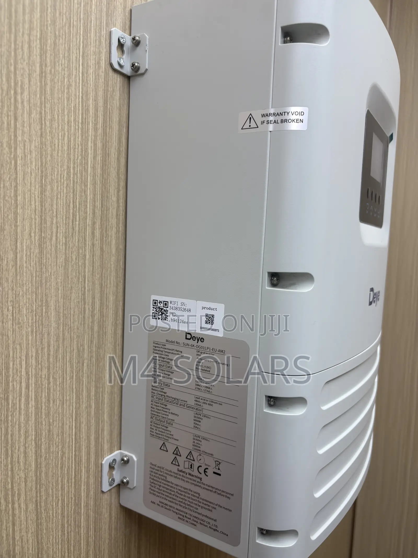 Deye 6kva (6000w) Hybrid Inverter 48v