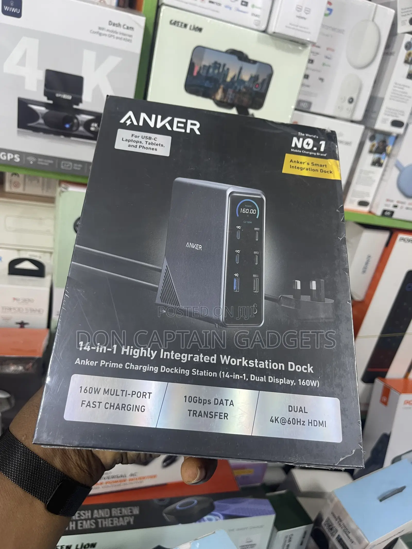 Anker Prime 160W Charging WorkStation 14 in 1 Dual Display