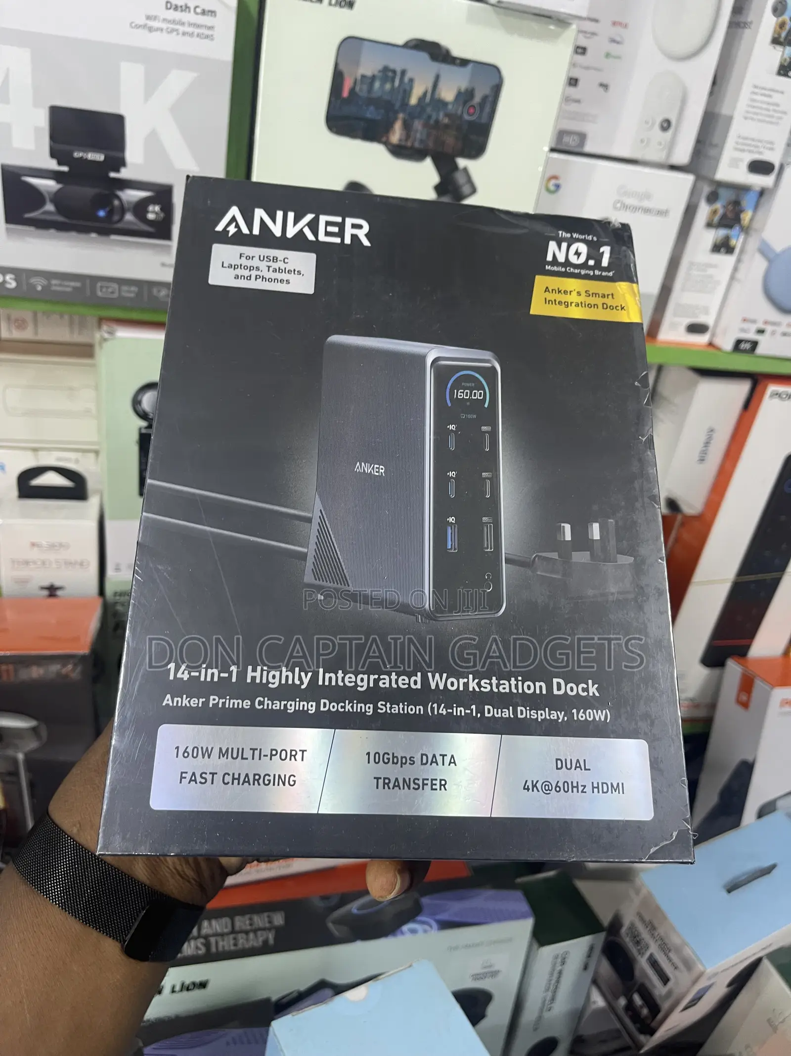 Anker Prime 160W Charging WorkStation 14 in 1 Dual Display