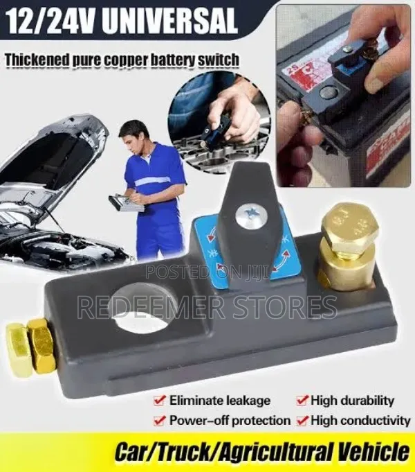 Car Battery Cut Off Switch, 2 PCS