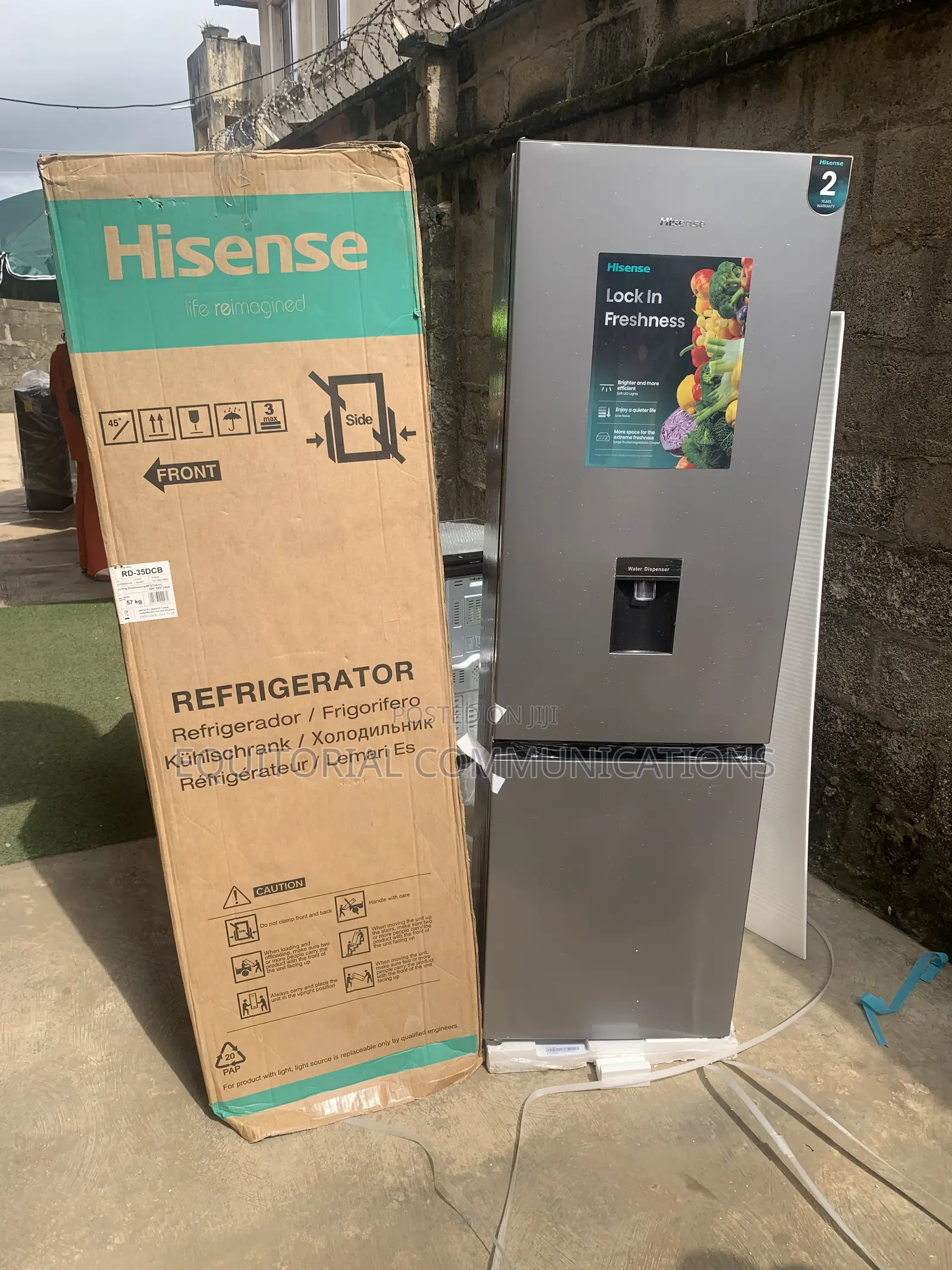 Hisense 35DCB 264L Separate Freezer Fridge With Water Dispenser