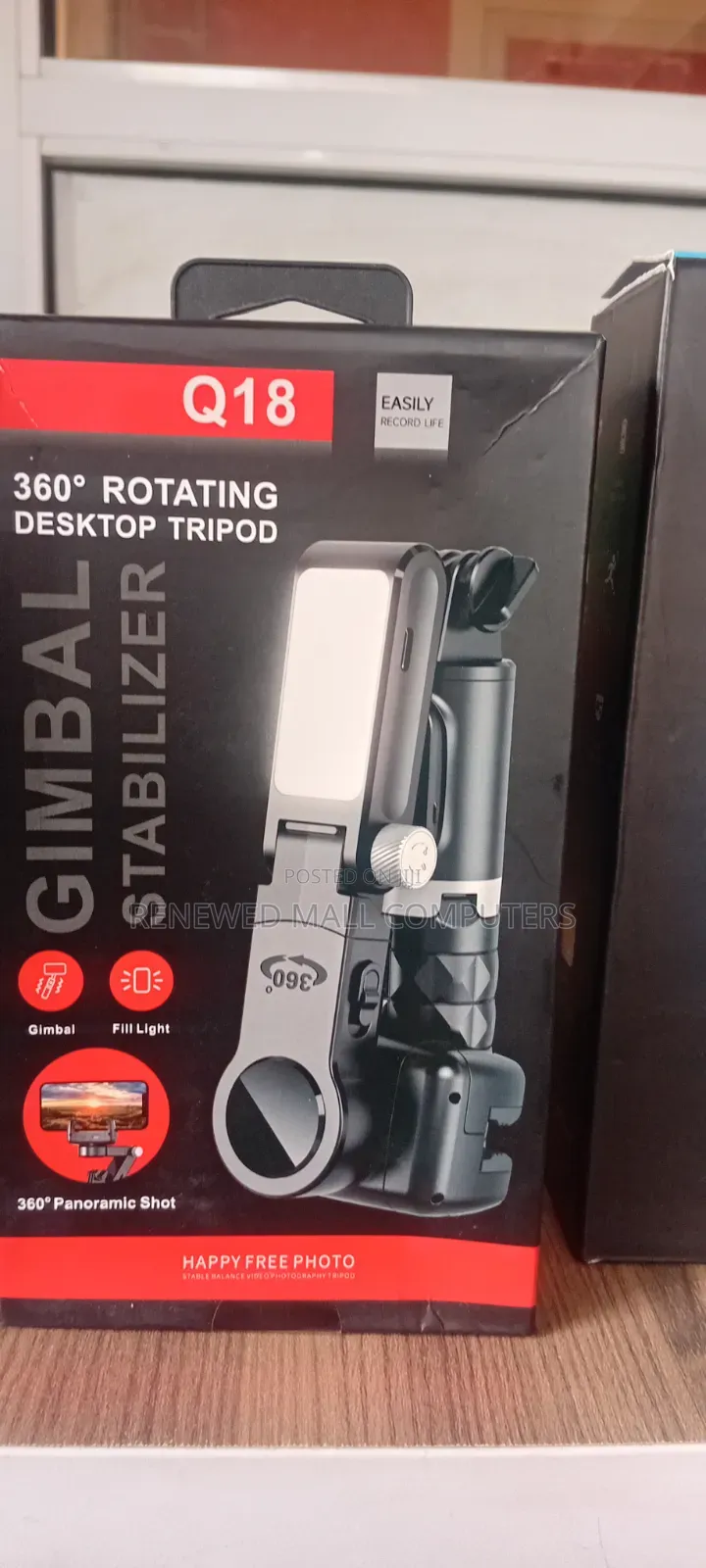 Q18 360° Rotating Desktop Tripod Gimbal Stabilizer