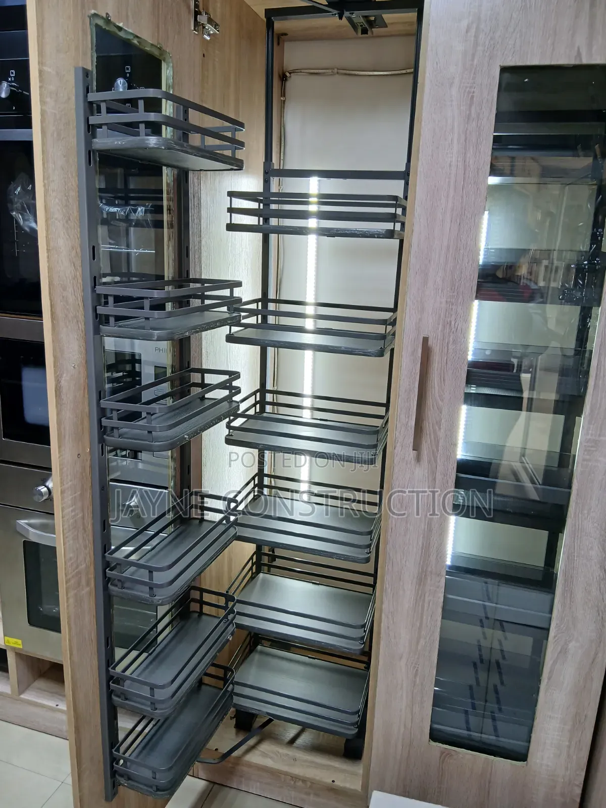 Kitchen Pantry and Revolving Shelf