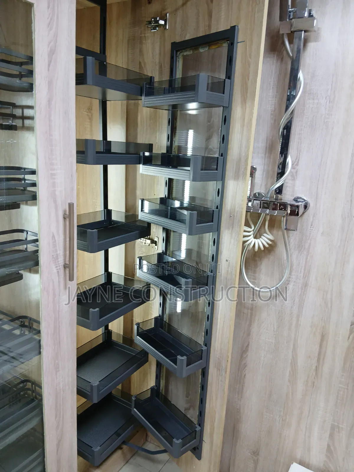 Kitchen Pantry and Revolving Shelf