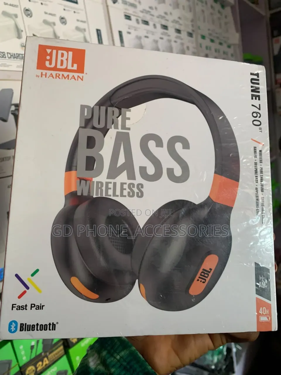 ​Brand New JBL Tune 760NC Wireless Active Noise Cancelling Headphones