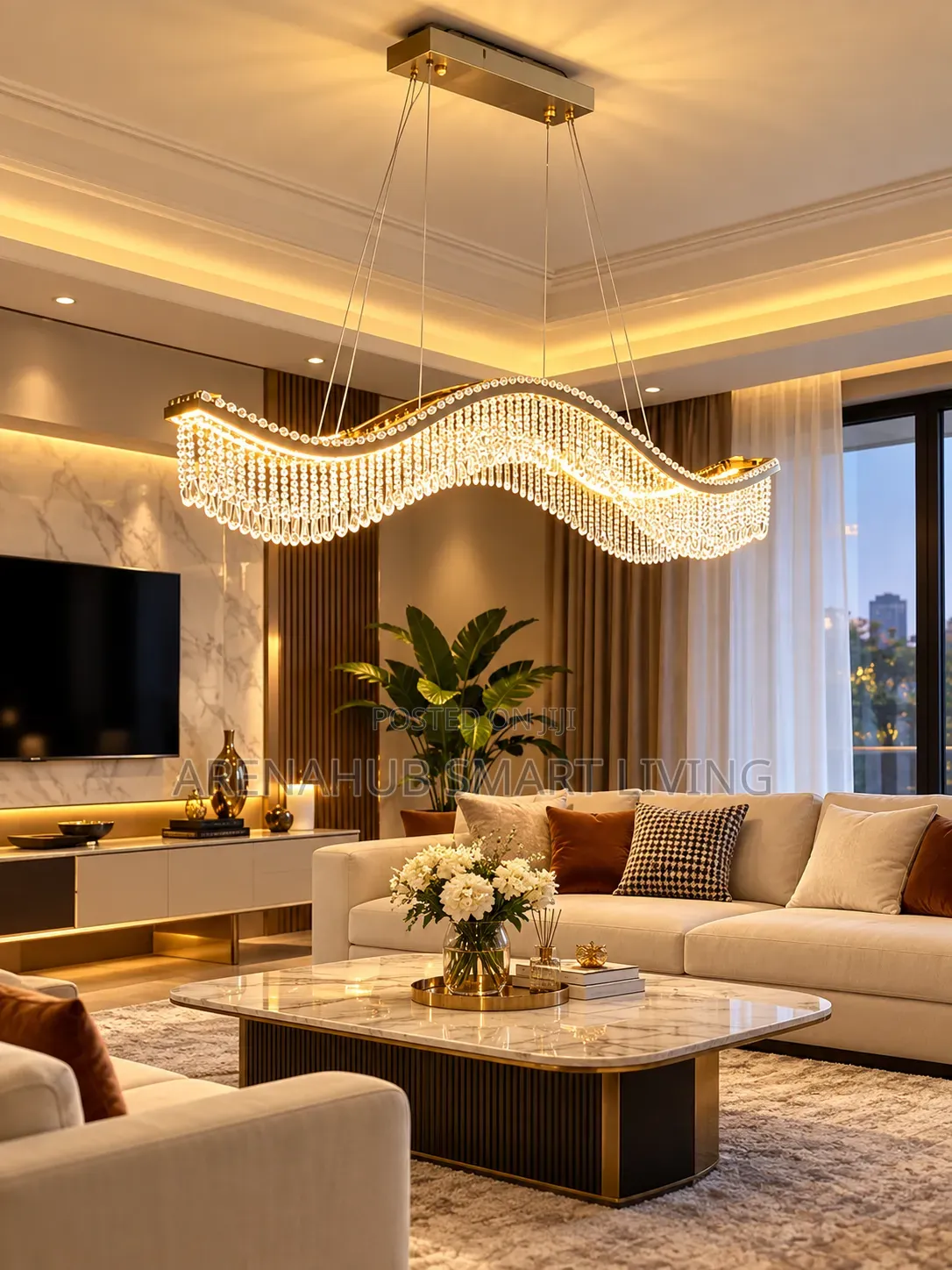 Luxury Crystal LED Chandeliers, Pendant Ceiling Chandelier Lights,