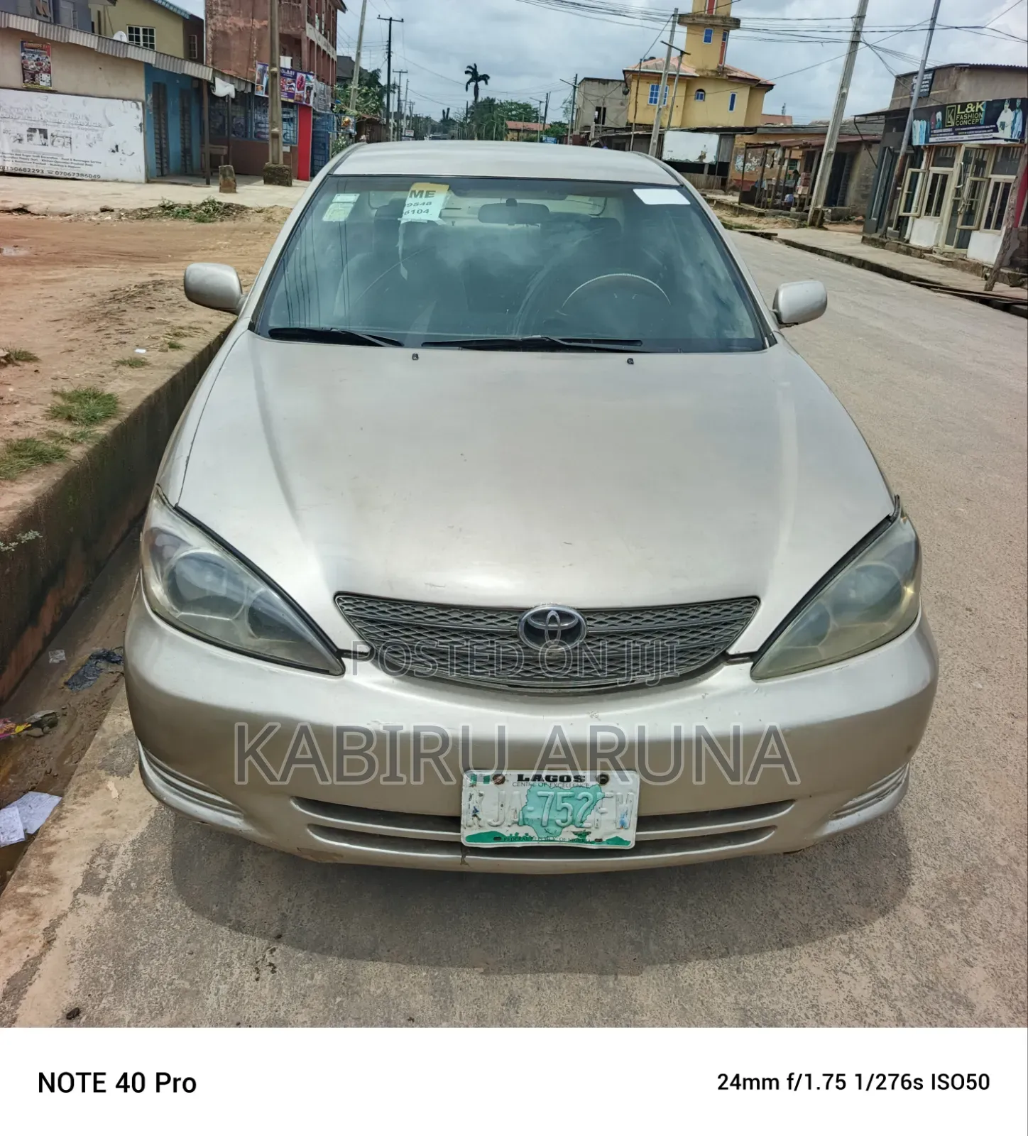 Toyota Camry 2003 Gold
