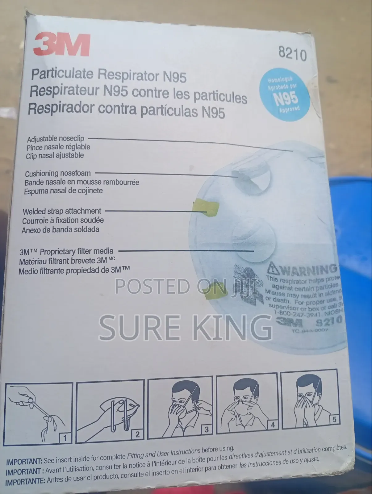 3M 8210 N95 Particulate Respirator (Box of 20)
