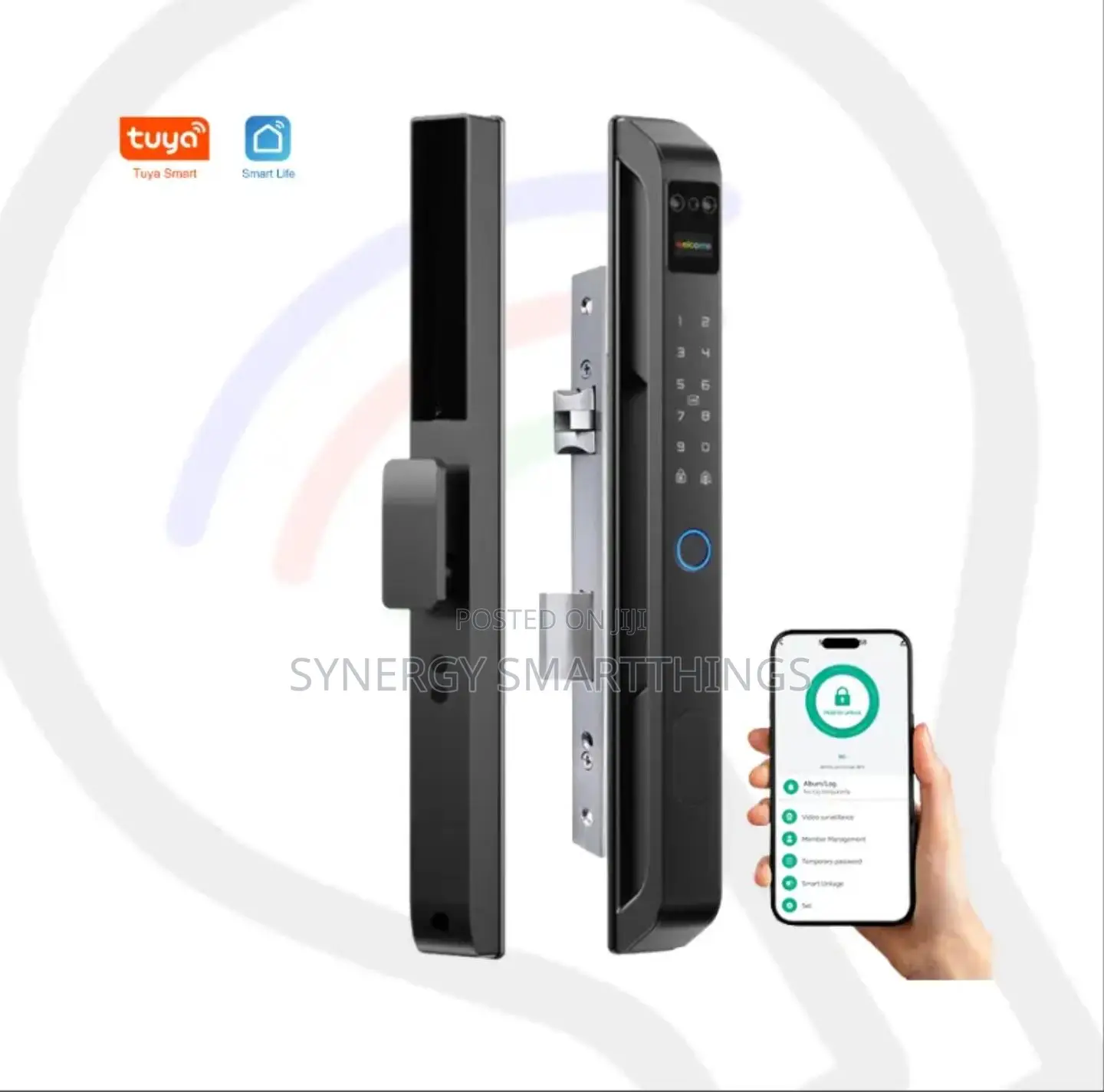 Tuya Smart Lock for Aluminum Doors With Face ID Fingerprints Keys/Card