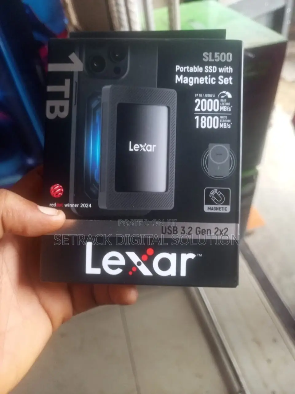 Lexar 1TB SL500 External SSD 2000mb/S Read, USB 3.2 Gen 2x2, Slim