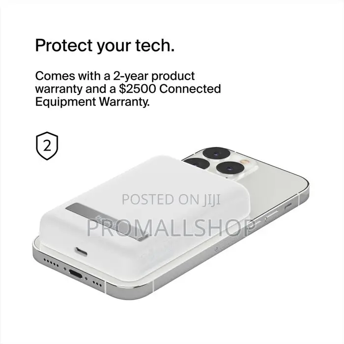 Belkin Magnetic 5000mAh Power Bank With Kickstand – Wireless Charging