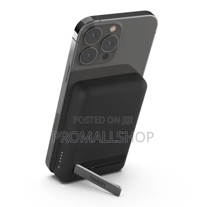 Belkin Magnetic 5000mAh Power Bank With Kickstand – Wireless Charging
