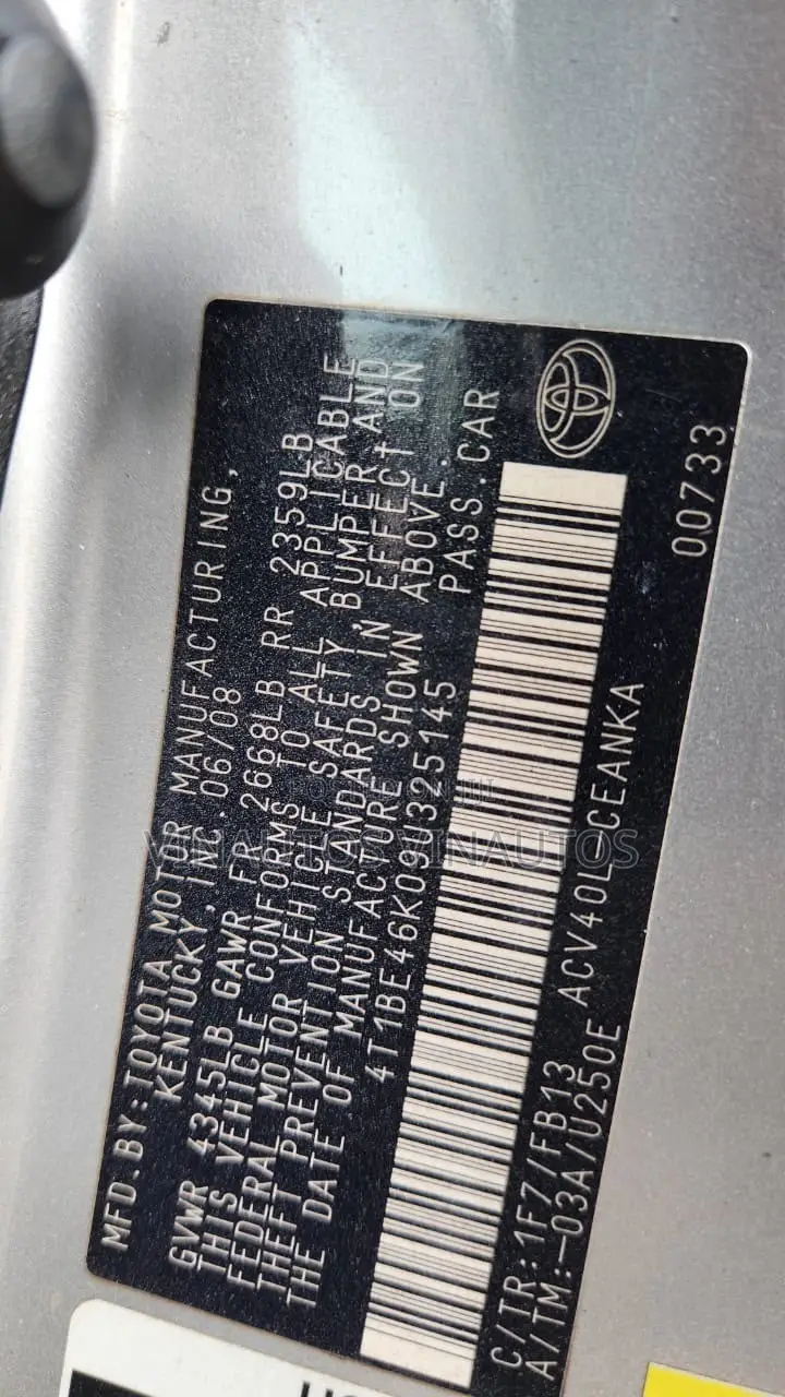 Toyota Camry 2009 Silver
