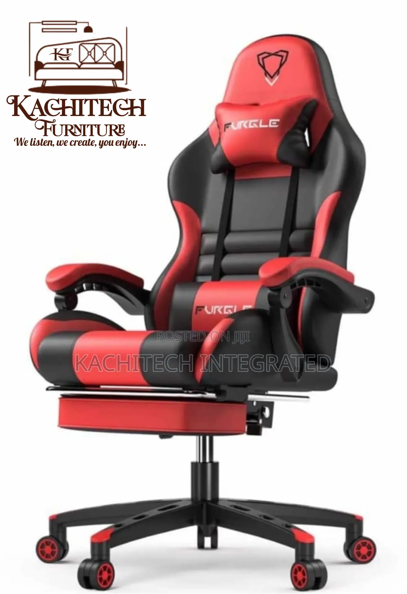 Gaming Chair With Round Arm