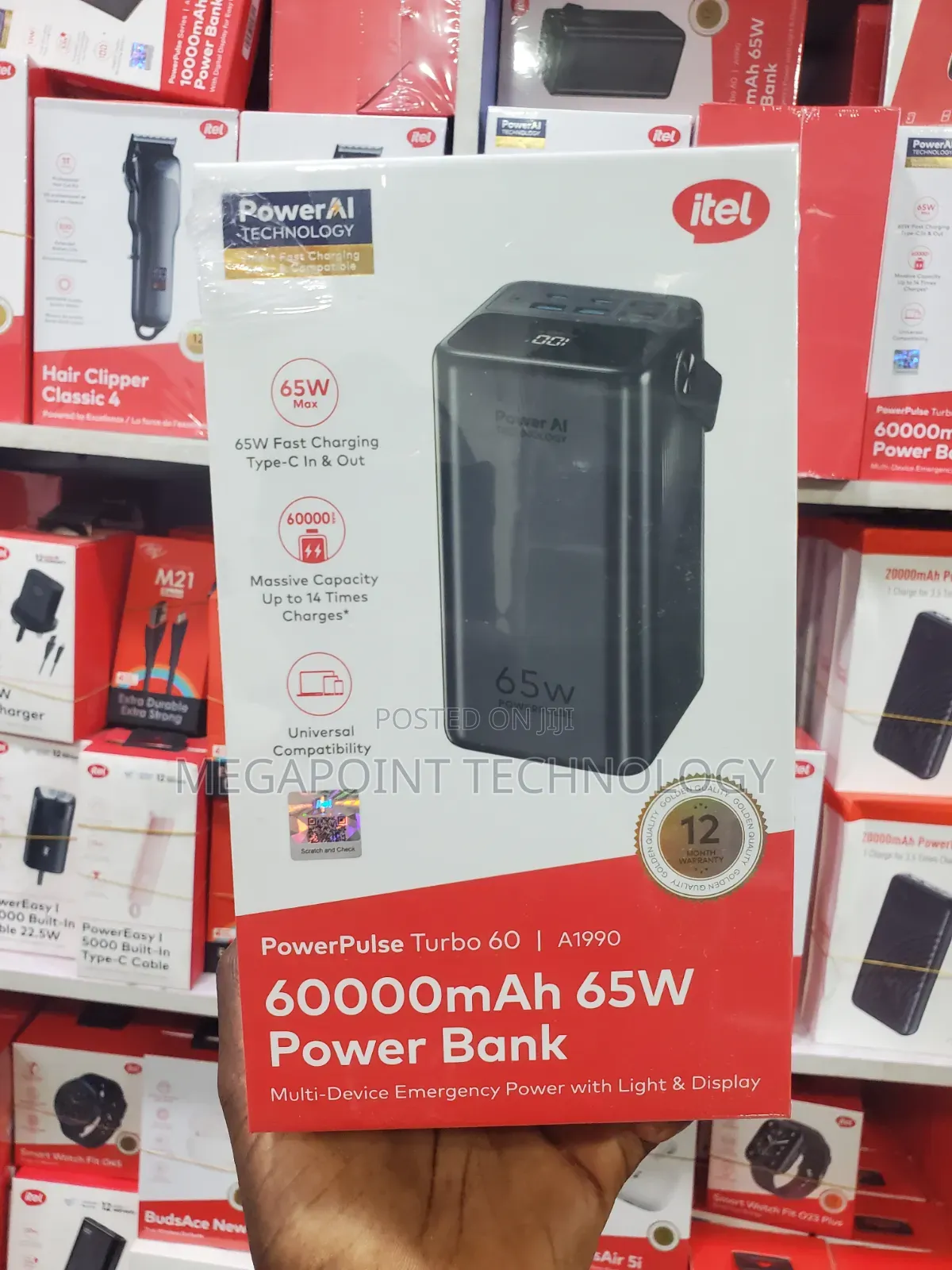 Itel Powerbank 60,000mah 65w