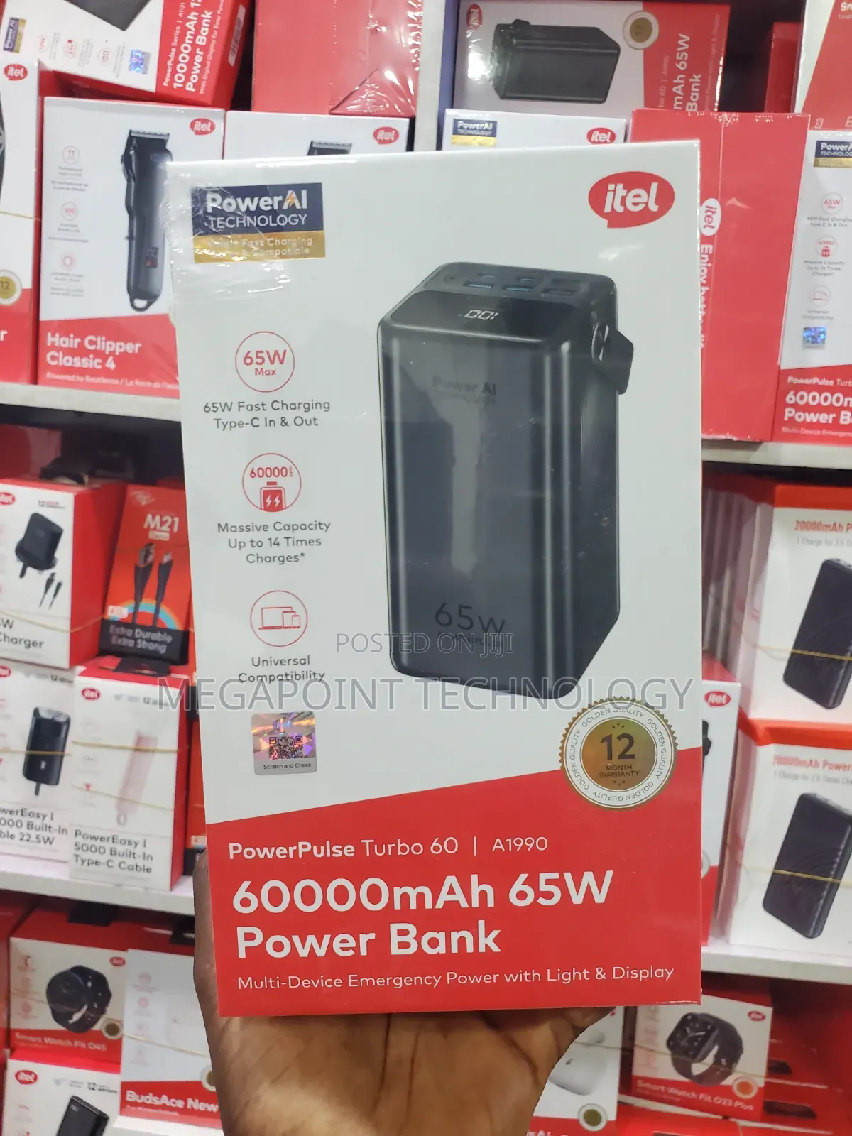 Itel Powerbank 60,000mah 65w