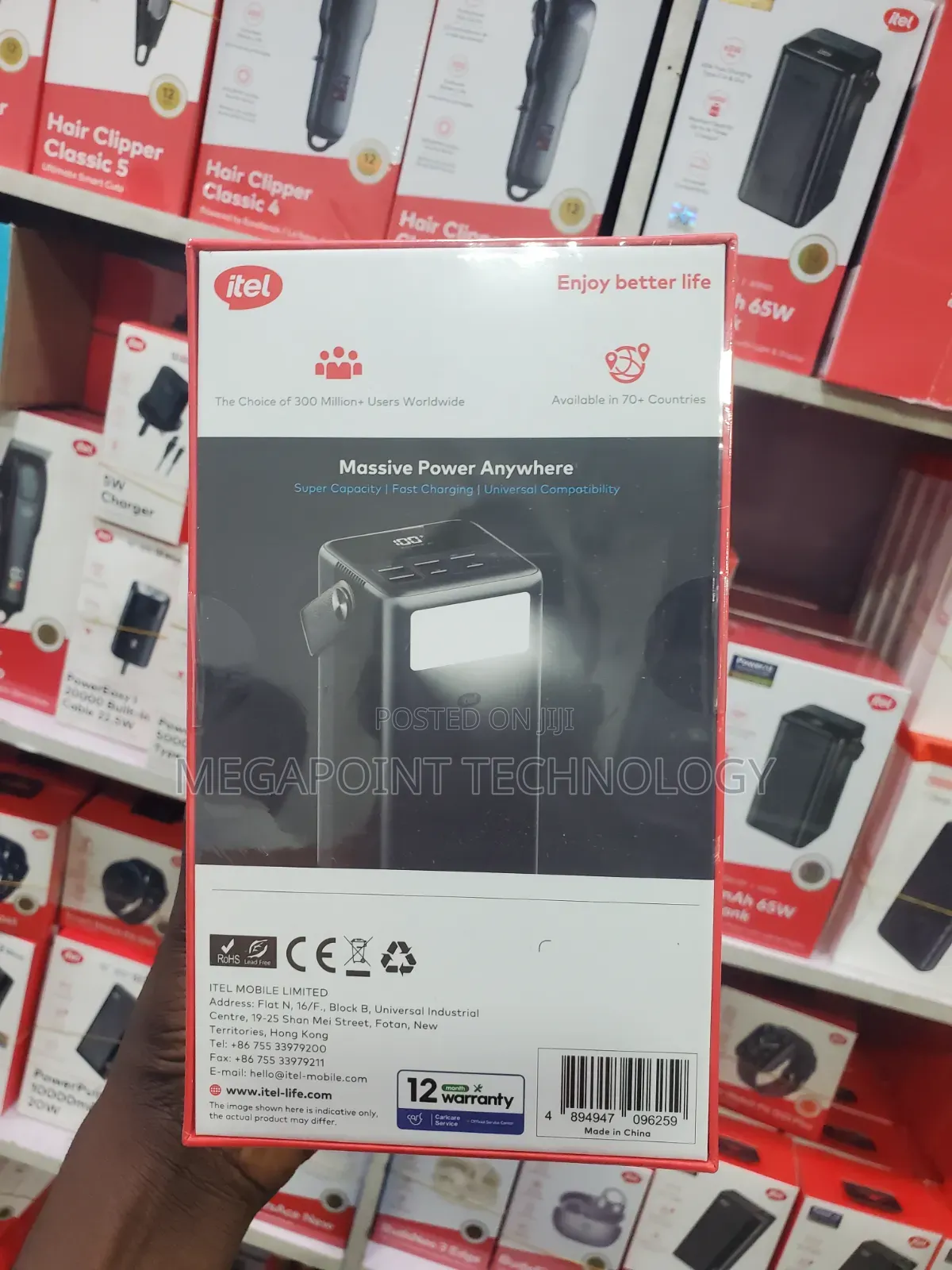Itel Powerbank 60,000mah 65w