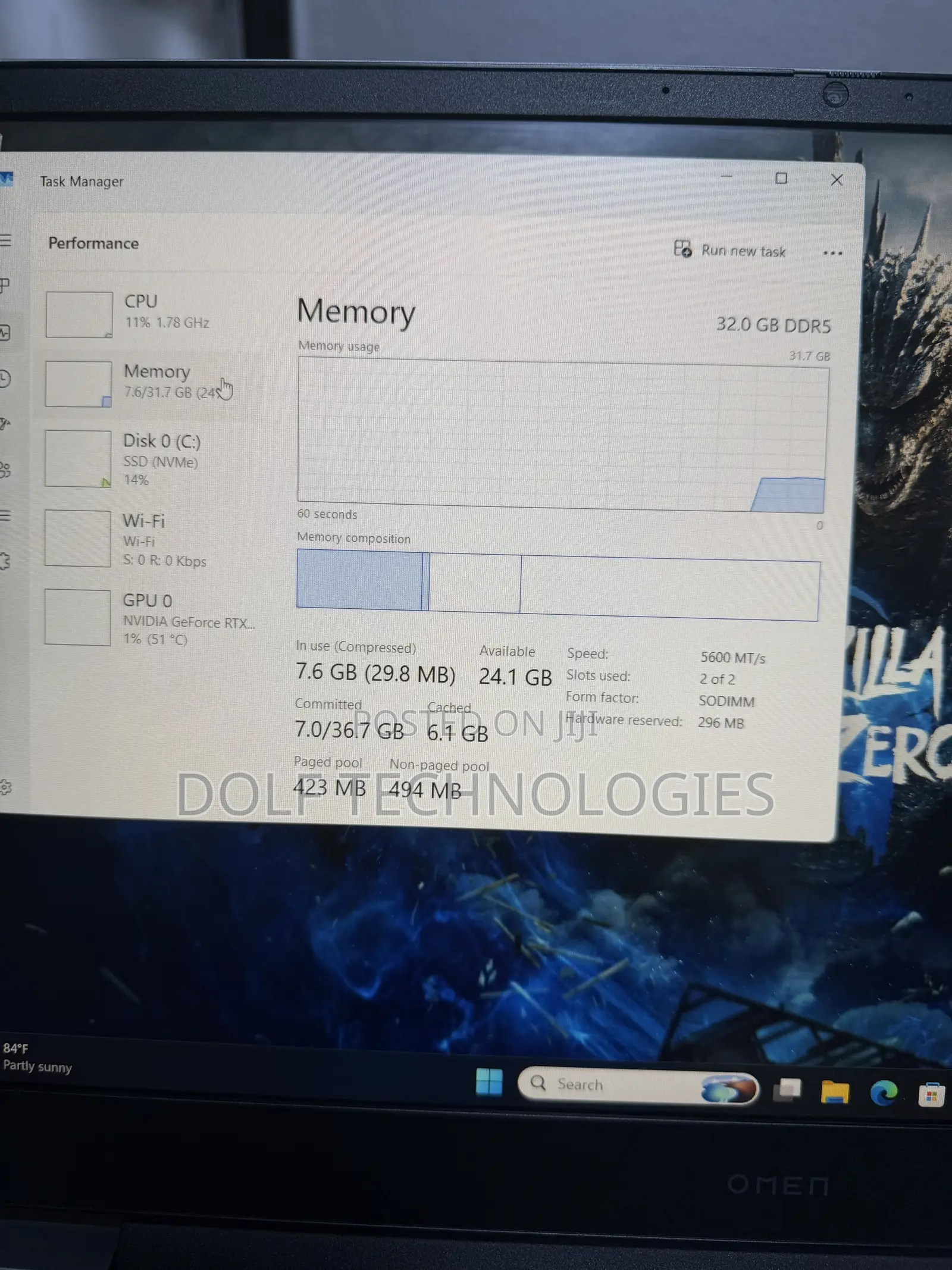 Laptop HP Omen 16 32GB Intel Core i7 SSD 1T