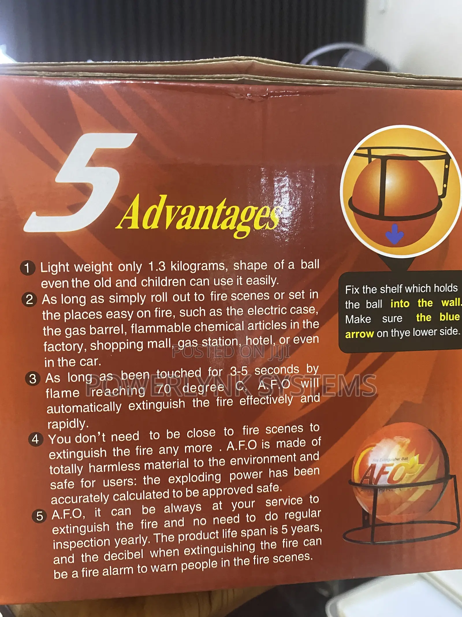 Afo Auto Fire Off Fire Extinguisher