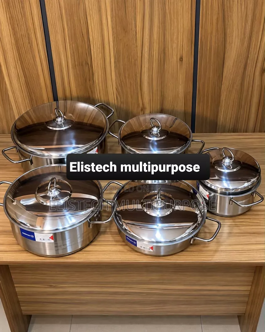 Korkmaz a-1900 Pro Astra 10-Piece Stainless Steel Cooking Pot Set