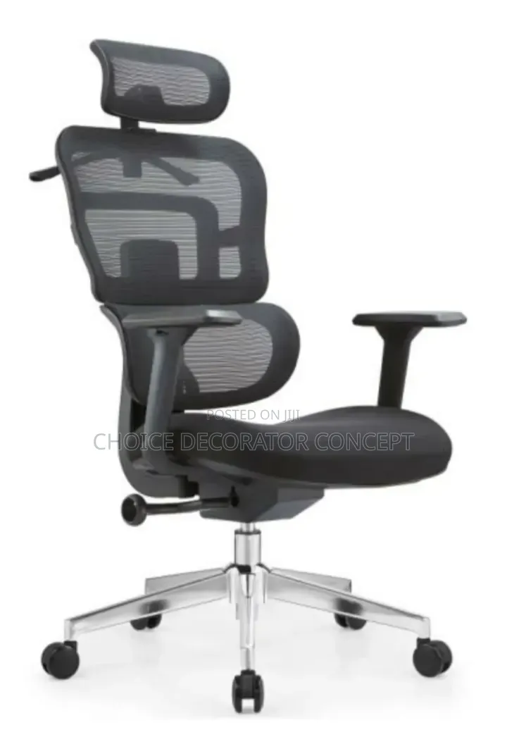 Ergonomic Mesh Office Chair With Headrest Lumbar Support To