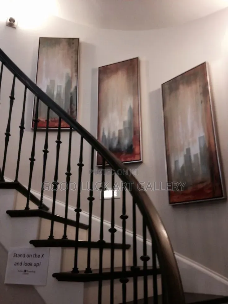 Set of Three Framed Textured Wall Art