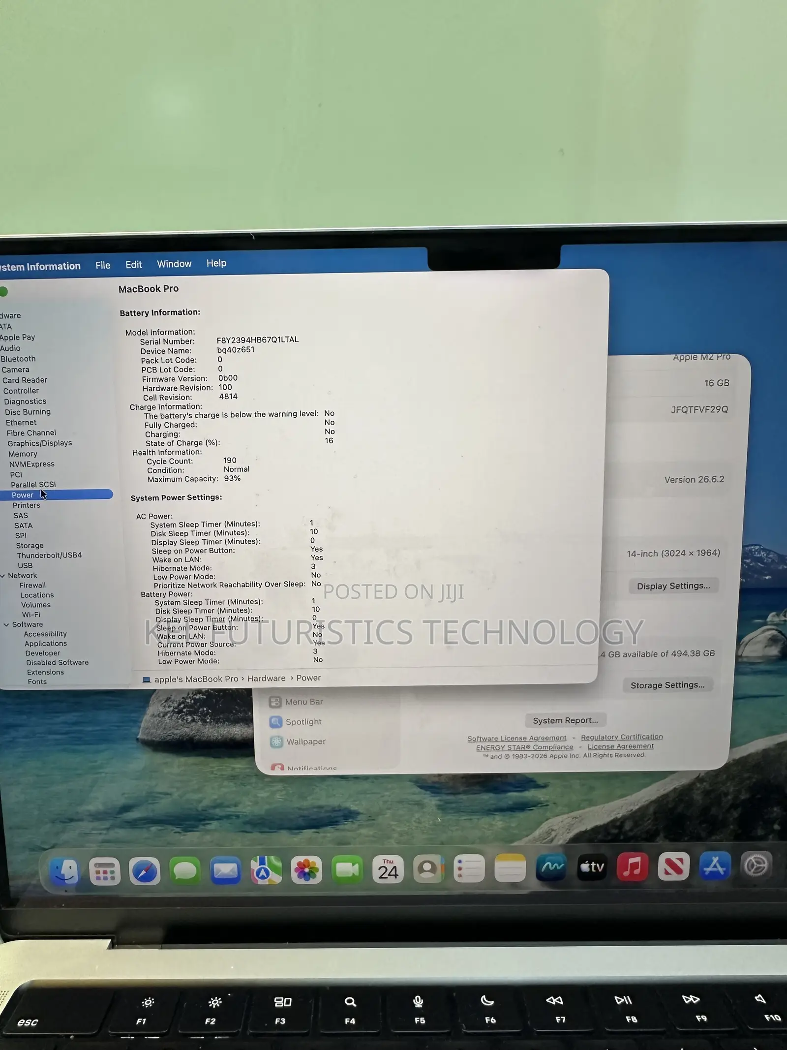 Laptop Apple MacBook Pro 2023 M2 Pro 16GB Apple M2 SSD 512GB