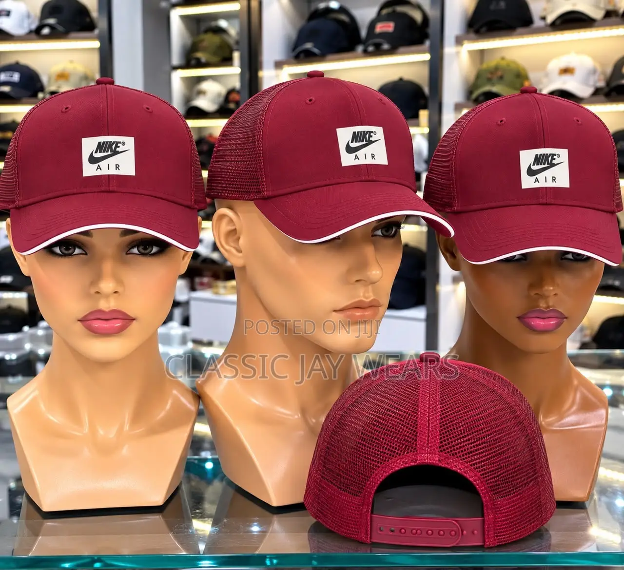 Whine Color Turkey Face Cap