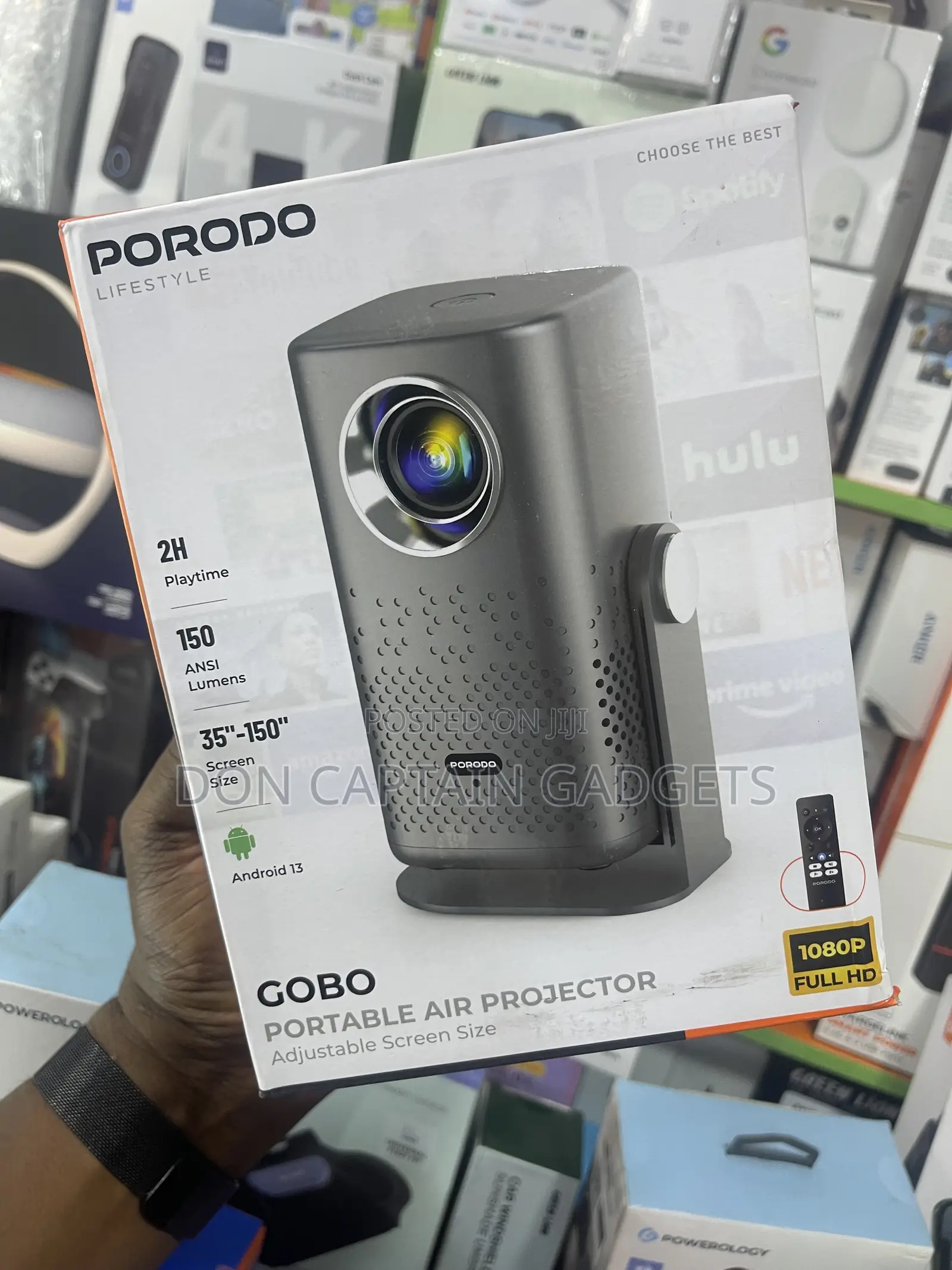Porodo Gobo Air Projector Adjustable Screen Size