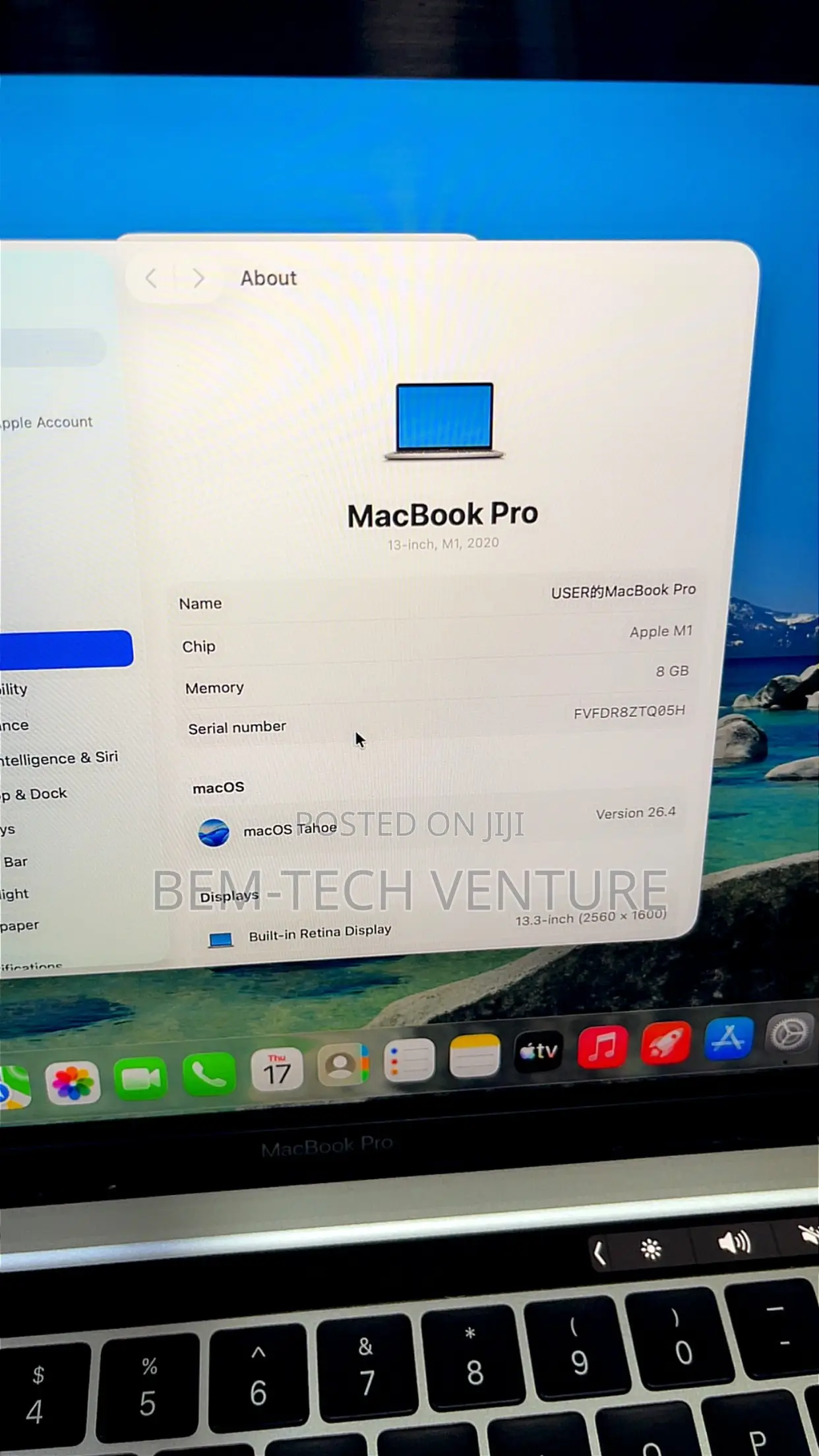 Laptop Apple MacBook Pro 2021 M1 8GB Apple M1 SSD 512GB