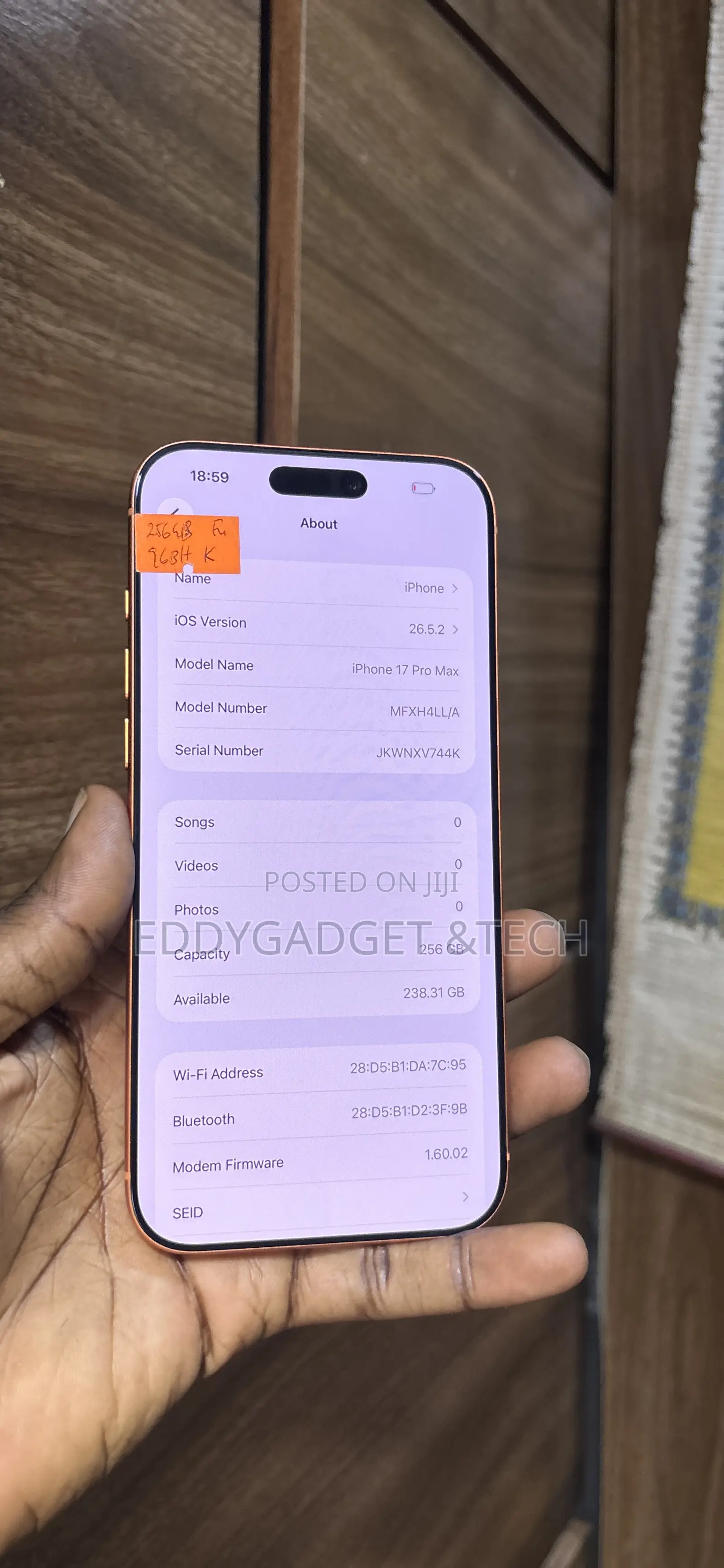 Apple iPhone 17 Pro Max 256 GB Orange
