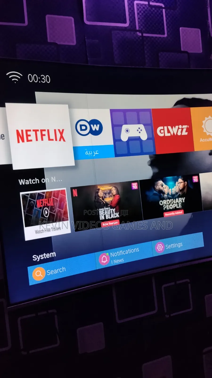 Hisense 55 Inches Curved Frameless UHD SMART TV
