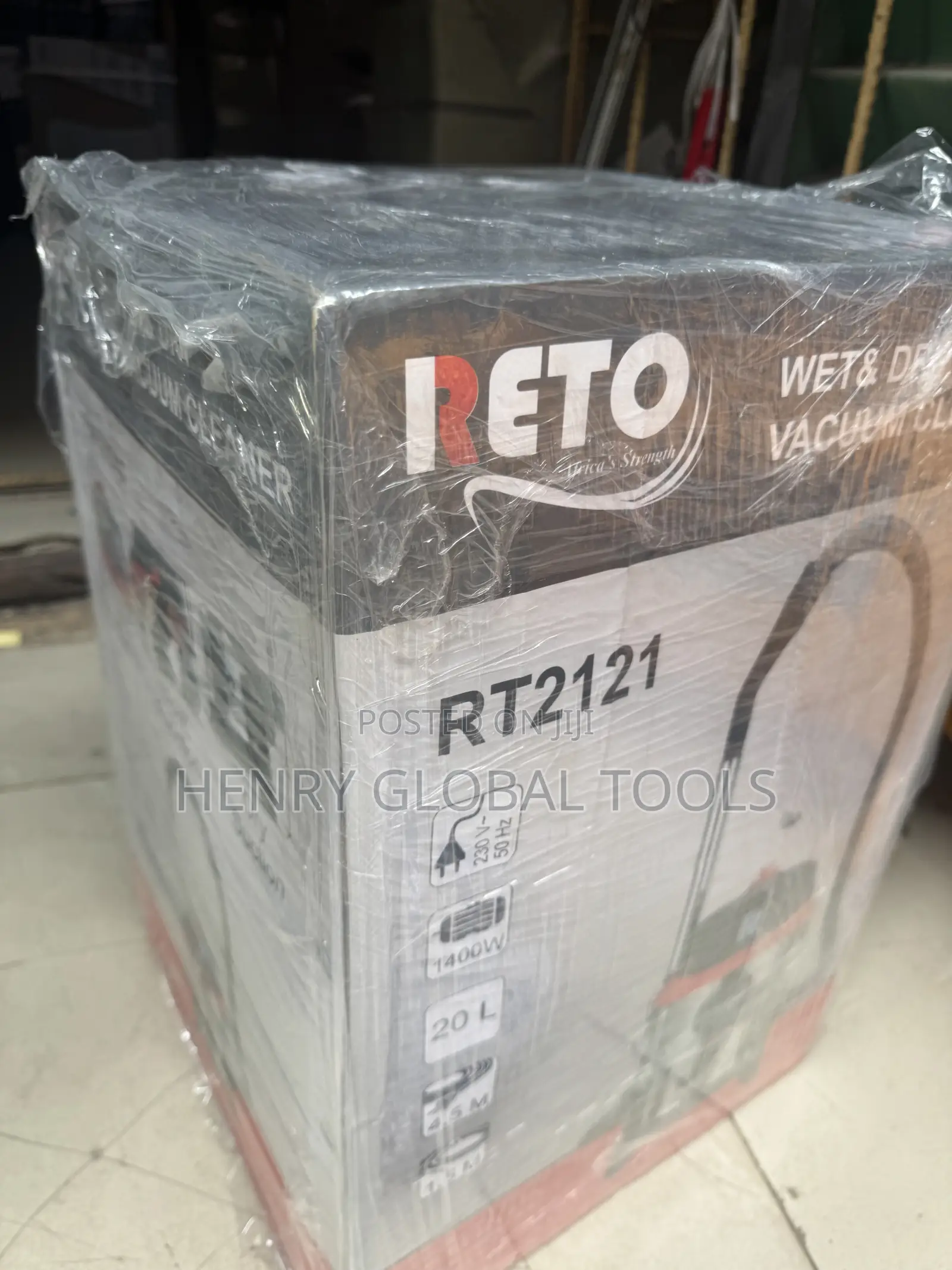 RETO RT2121 20L Wet Dry Vacuum Cleaner