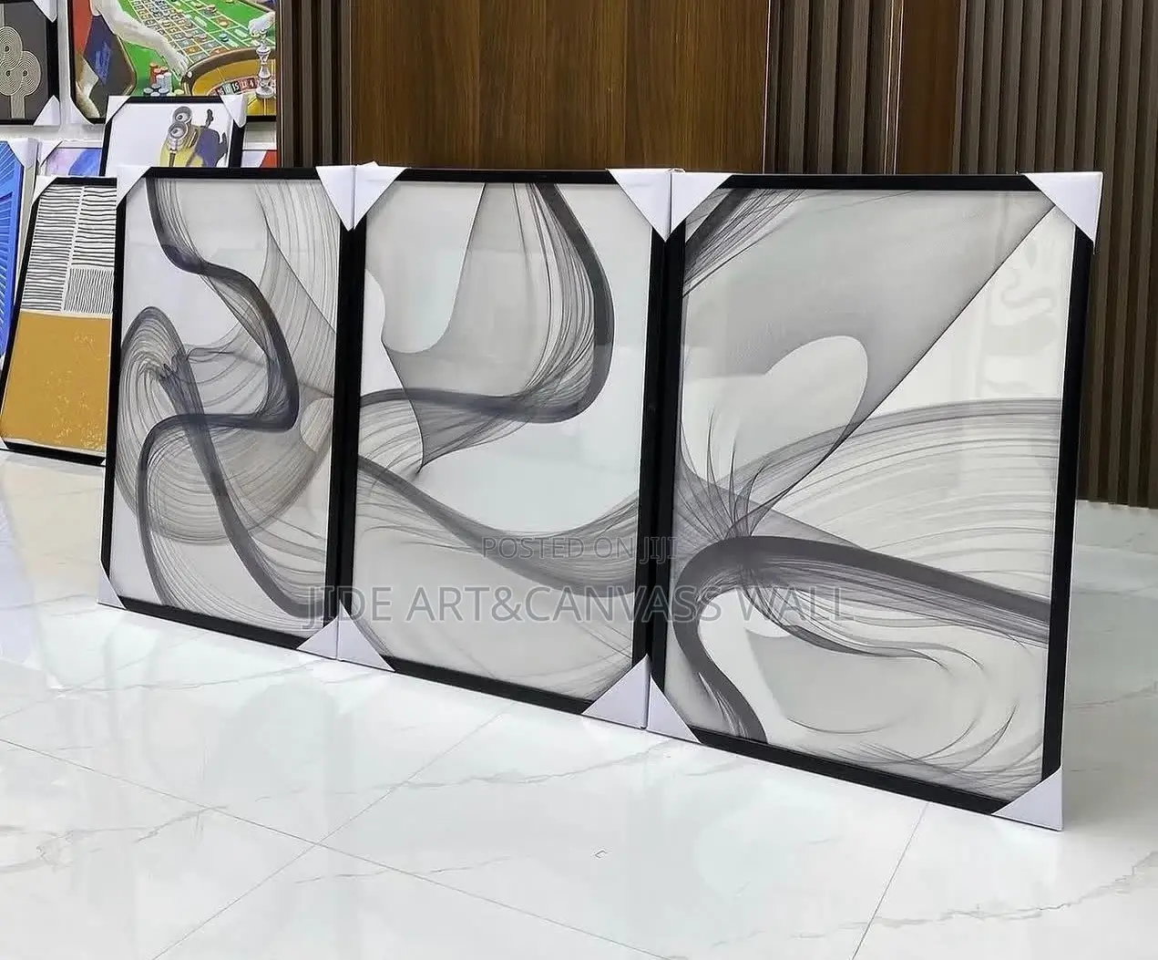 Synthetic Plain Acrylic Abstract Wall Art Frame