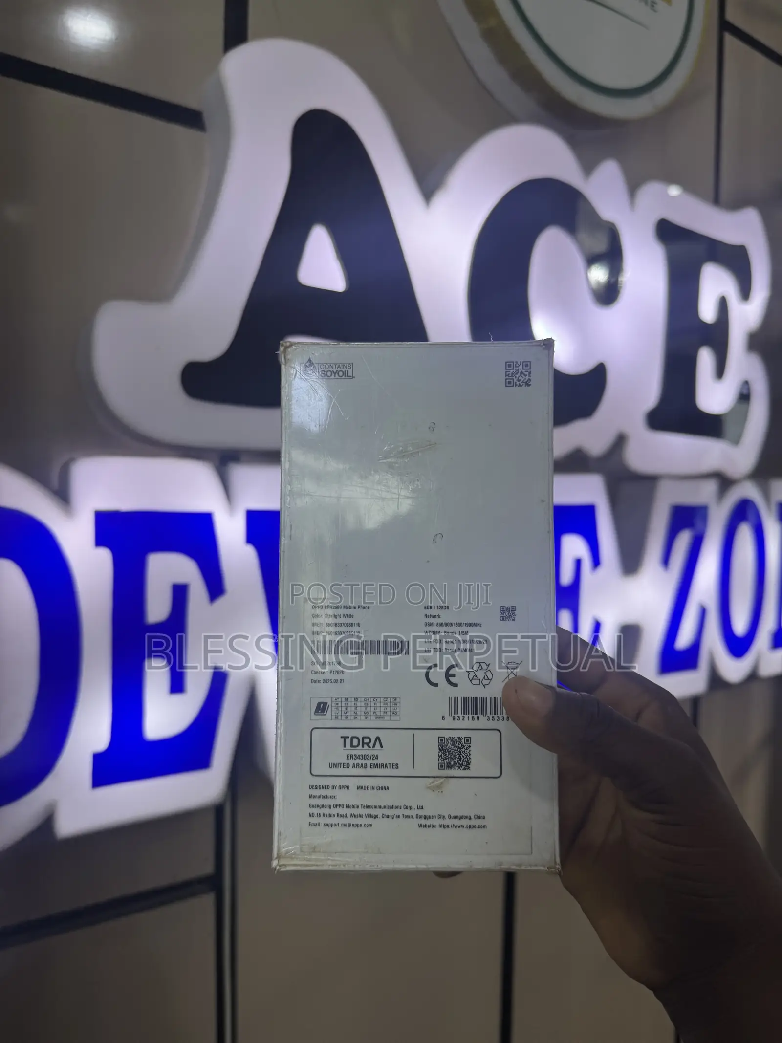 New Oppo A3 128 GB White