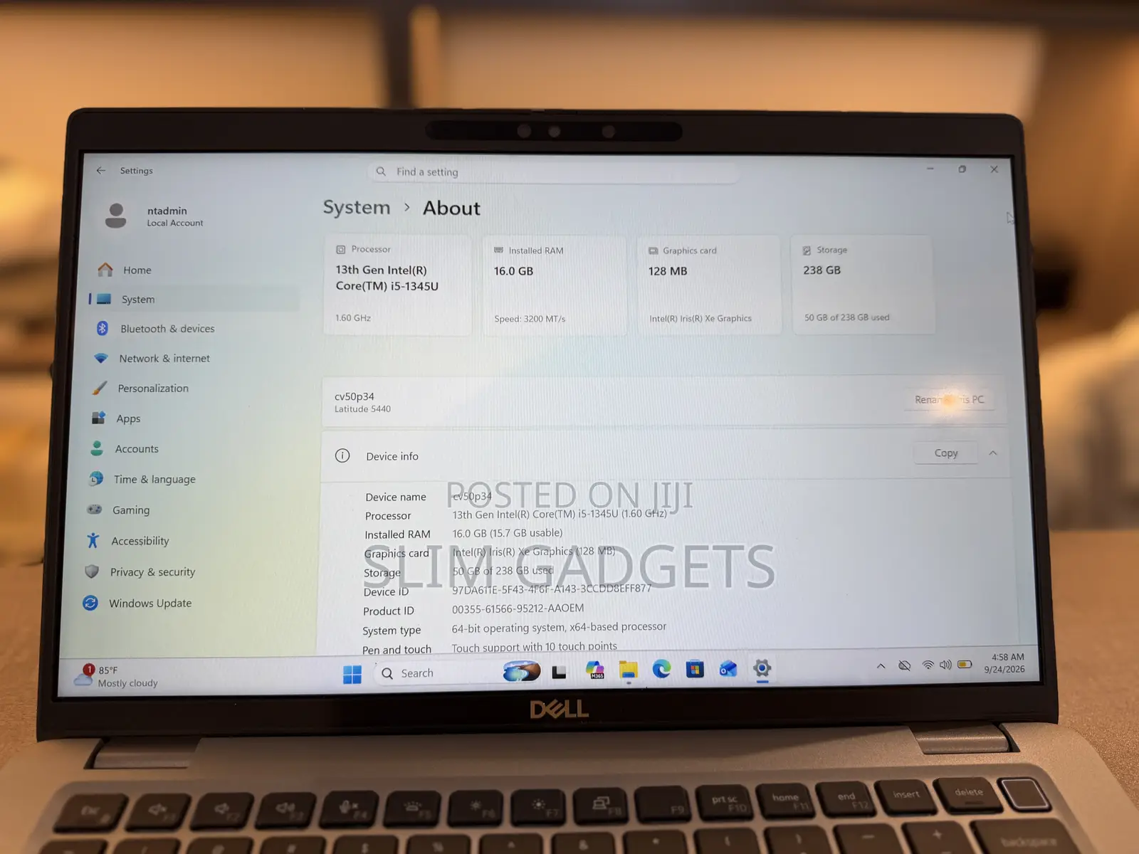 Laptop Dell Latitude 5430 16GB Intel Core i7 SSD 512GB