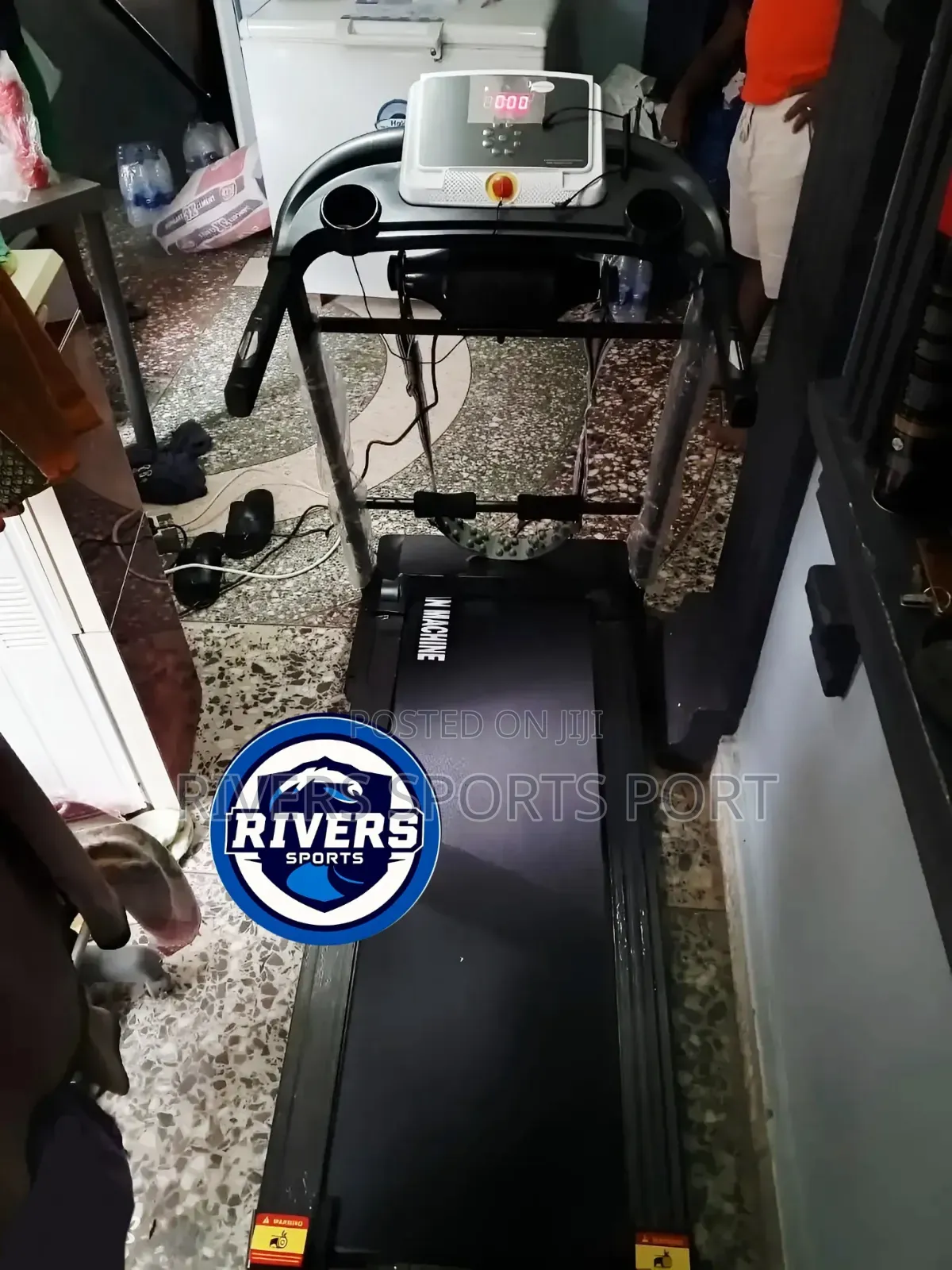 2hp German Machine Treadmill With Massager, Waist Twister, Dumbbells