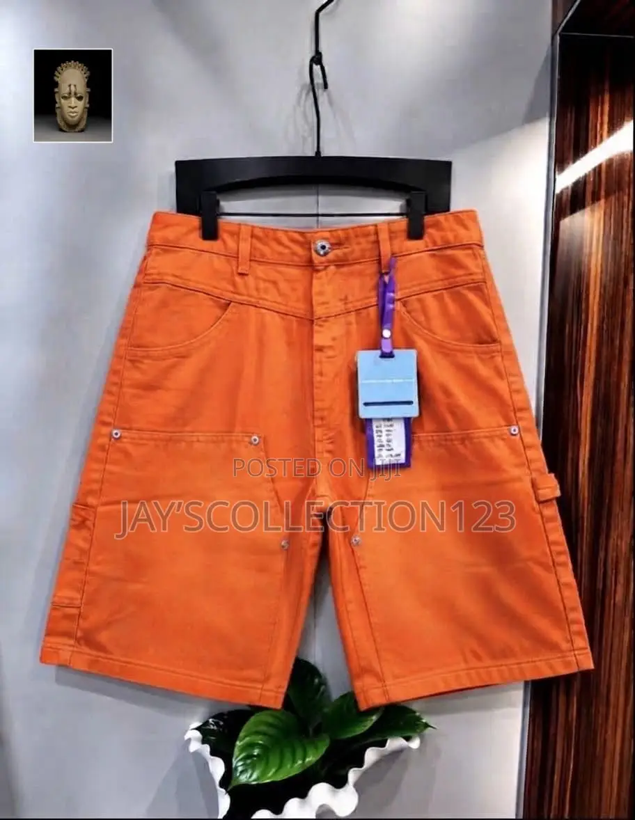 Men’s Premium Orange Cargo Shorts | Stylish Casual Shorts