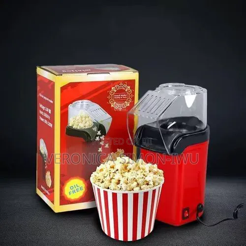 Electric Hot Air Popcorn Maker for Home, Office Movie Nights