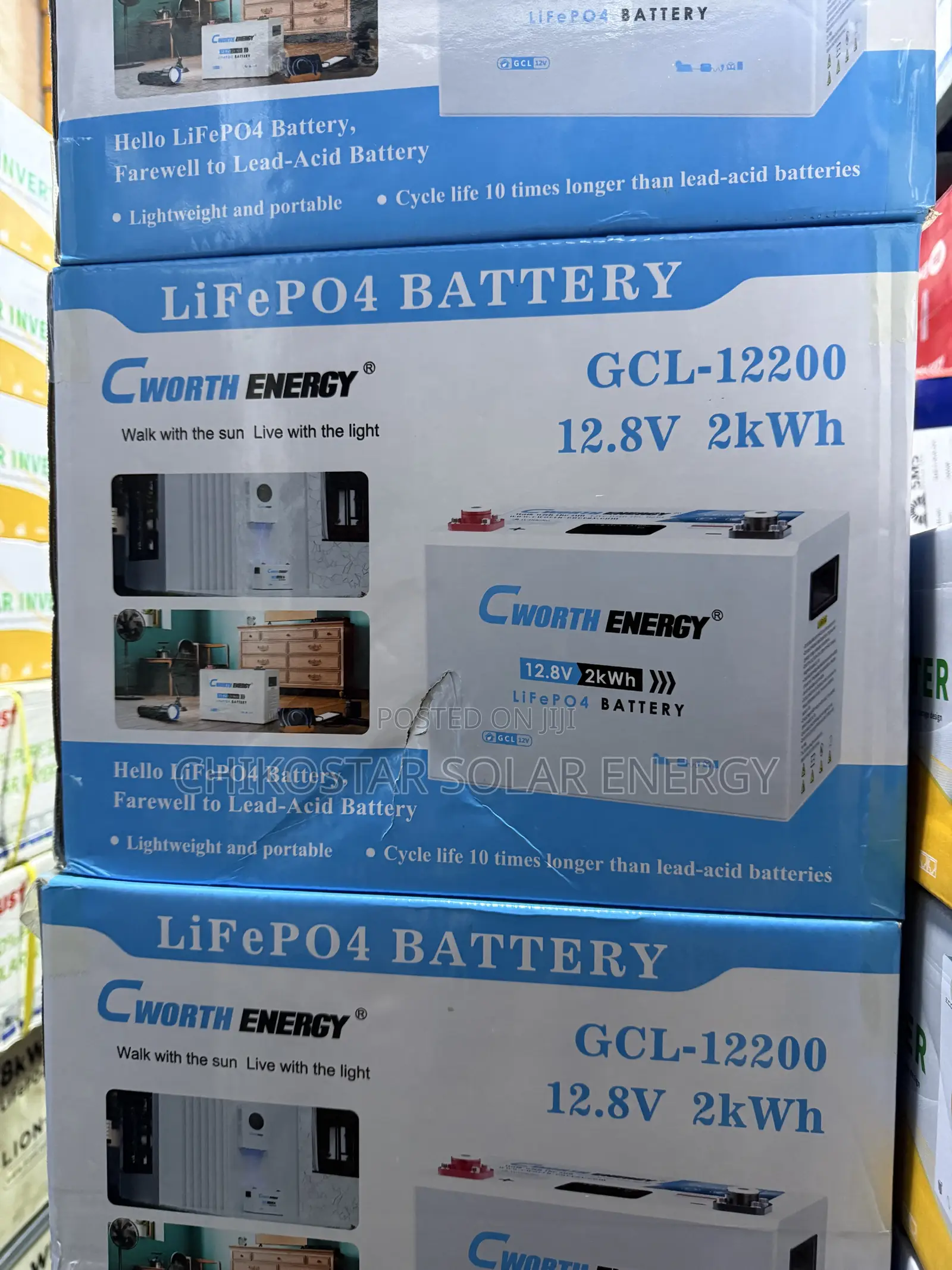 Brand New Cworth Energy 200Ah 12.8V LiFePO4 Lithium Battery (2kWh)