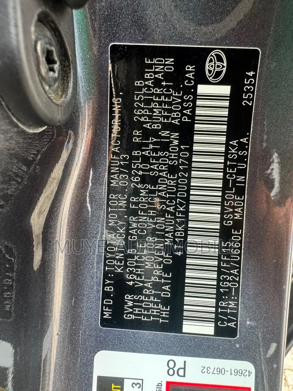Toyota Camry SE V6 4dr Sedan (3.5L 6cyl 6A) 2013 Green