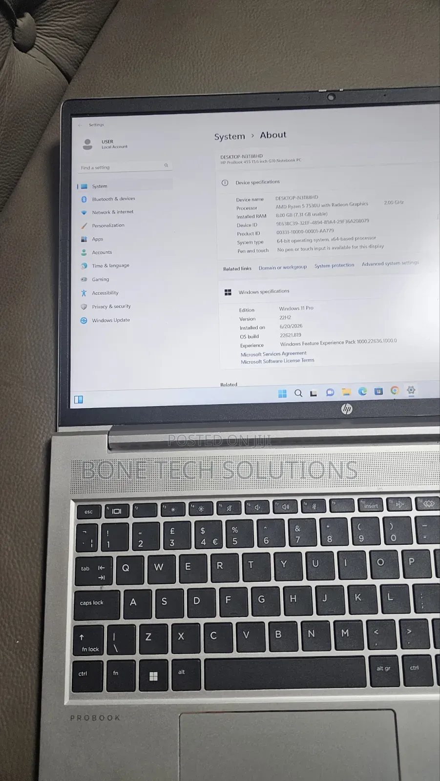 Laptop HP ProBook 4515S 8GB Intel SSD 256GB