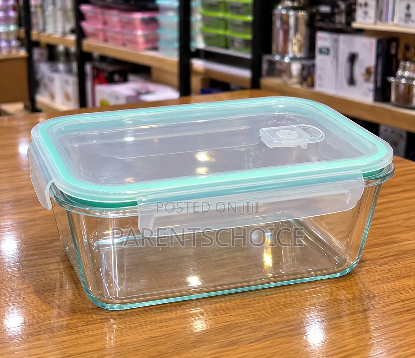 1.5L Glass Food Storage Container – Airtight Leakproof