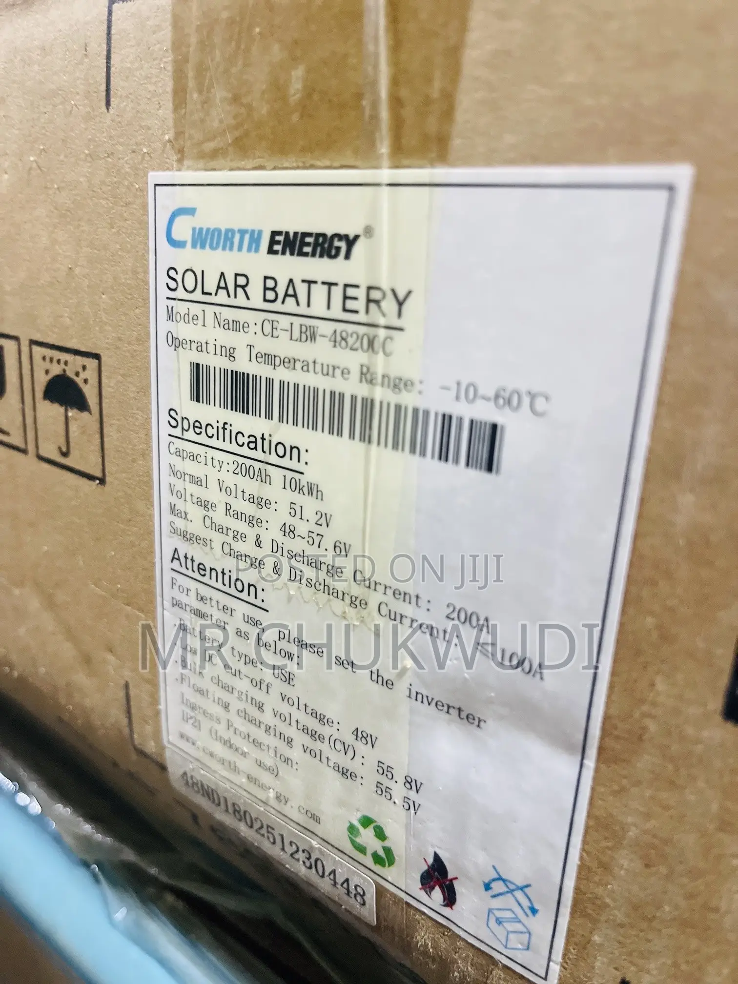 10kwh 51.2v Cworth Energy Solar Lithium Batteries Is Available
