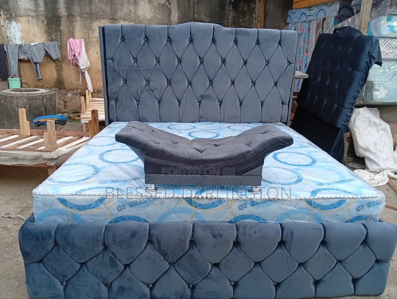 Complete Set of 6/6 Bed Frame With Super Strong Orthopaedic Mattress