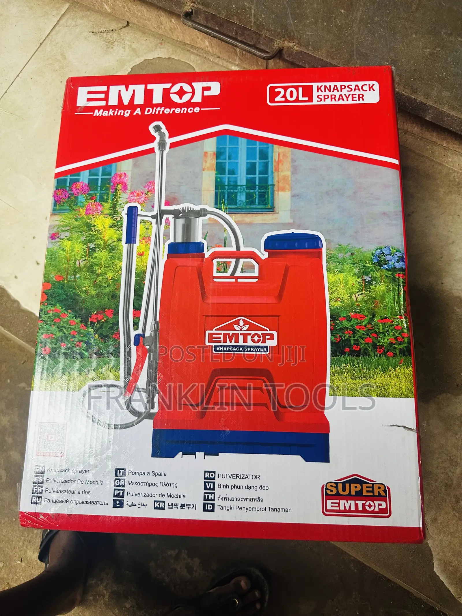 EMTOP 20L Knapsack Sprayer