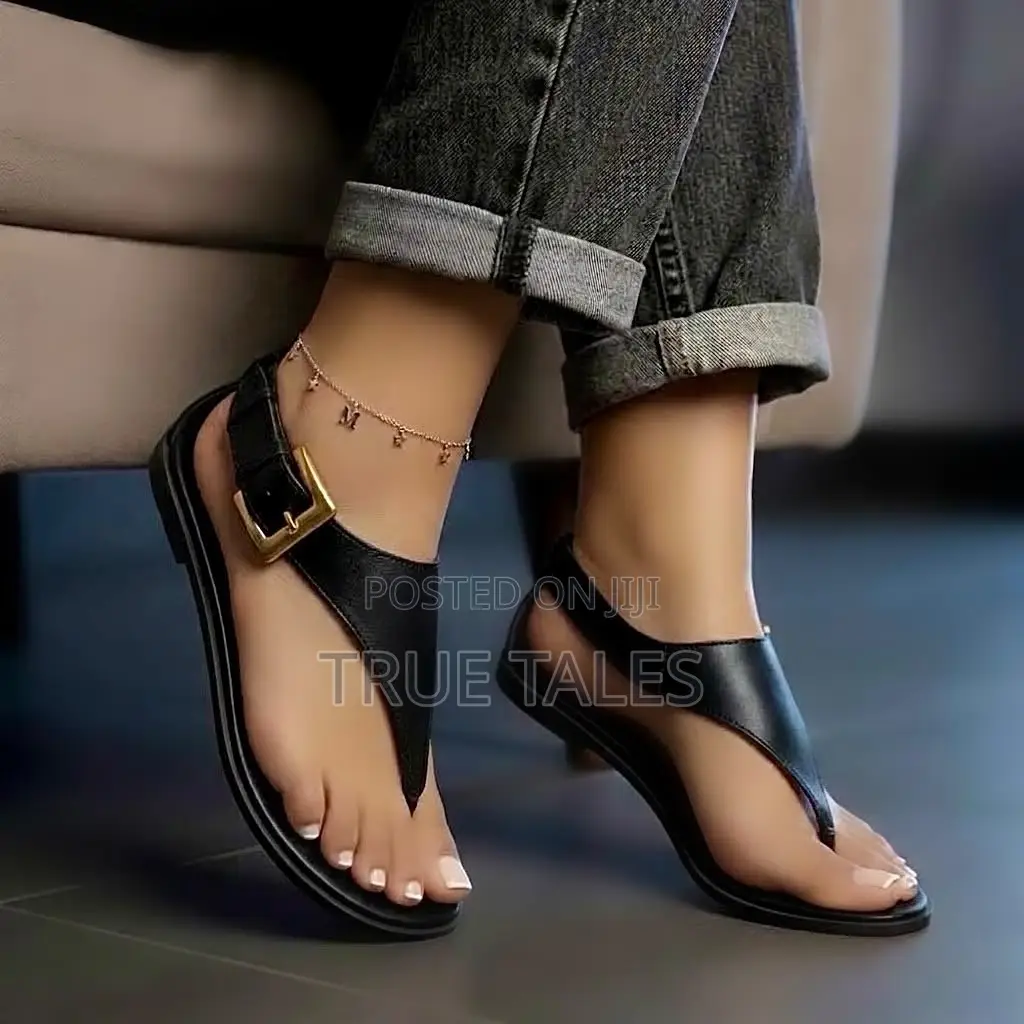 High Quality Zara Buckle Thong Sandals #PHE