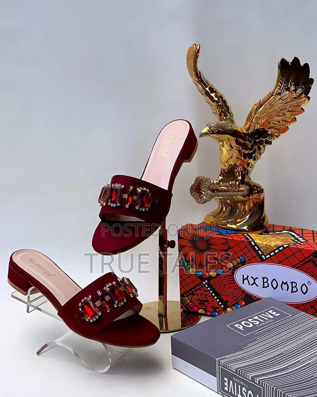 Ladies Block Heel Slippers #FLAT